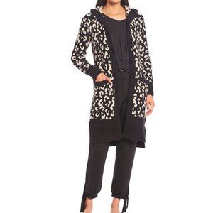 UGG Judith Sweater Leopard Print Hooded Lounge XL